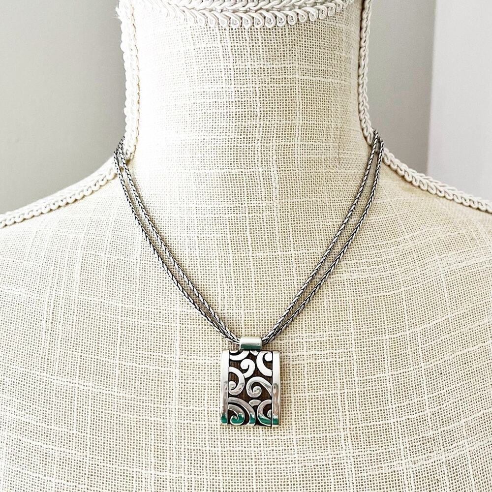 Brighton Deco Lace Swirl Pendant Necklace